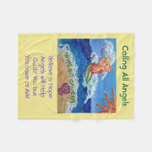 がんエンジェルケモカスタムフリースブランケット フリースブランケット (正面(横))