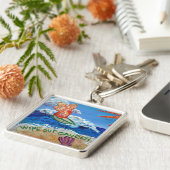 がんエンジェル・キーチェーンを一掃 キーホルダー (側面)