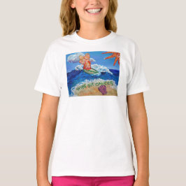 がんエンジェルTシャツを拭き取る Tシャツ