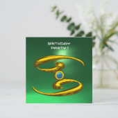 がんオパール、玉明るい黄色の青の緑 案内状 (スタンド正面)