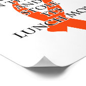 がんオレンジリボン ポスター (角)