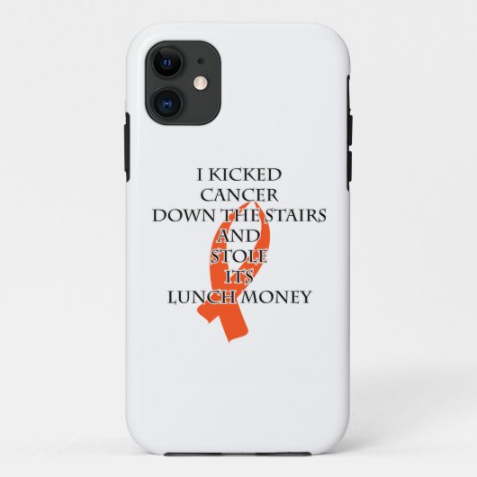 がんオレンジリボン Case-Mate iPhoneケース (裏面)