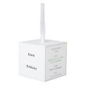 がんオーナメント キューブオーナメント (裏面アングル)