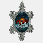 がんオーナメント スノーフレークピューターオーナメント (左)