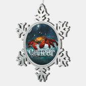 がんオーナメント スノーフレークピューターオーナメント (右)