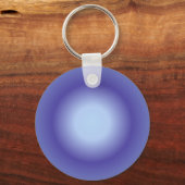 がんオーラ、がん〔占星術の〕十二宮図、ブルーオーラ勾配 キーホルダー (正面)