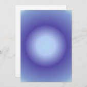 がんオーラ、がん〔占星術の〕十二宮図、ブルーオーラ勾配 シーズンカード (正面/裏面)