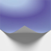 がんオーラ、がん〔占星術の〕十二宮図、ブルーオーラ勾配 ラッピングペーパー (角)