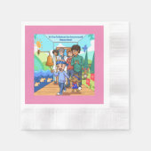 がんカクテルパーティーナプキンス記念日 縁ありカクテルナプキン (正面)