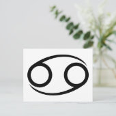 がんカニのギリシャ星占い占星術〔占星術の〕十二宮図 ポストカード (スタンド正面)