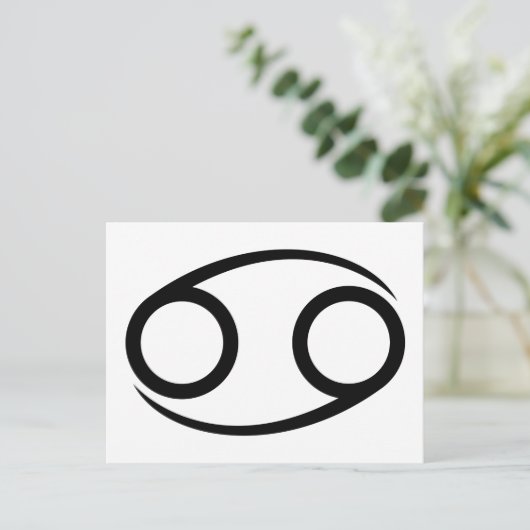 がんカニのギリシャ星占い占星術〔占星術の〕十二宮図 ポストカード (スタンド正面)