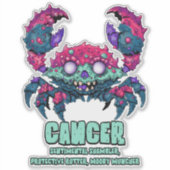 がんカニのゾンビ シール (正面)