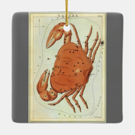 がんカニヴィンテージコンステレーション、ウラニア鏡 セラミックオーナメント (裏面)