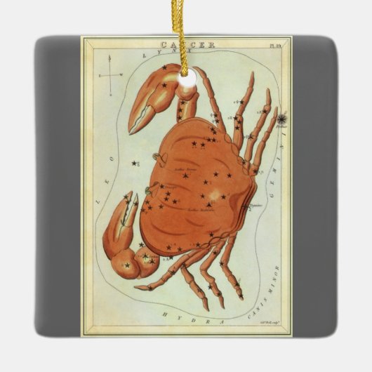 がんカニヴィンテージコンステレーション、ウラニア鏡 セラミックオーナメント (正面)