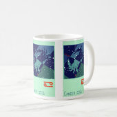 がんカニ星座ヴィンテージ〔占星術の〕十二宮図星占い コーヒーマグカップ (正面右)