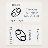 がんカニ〔占星術の〕十二宮図サンダー_コーブ (正面&裏面)