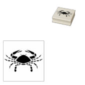 がんカニ〔占星術の〕十二宮図スタンプ ラバースタンプ (押印)