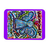 がんカラフルがエンジェル・マグネットを作ることができないもの マグネット (横)