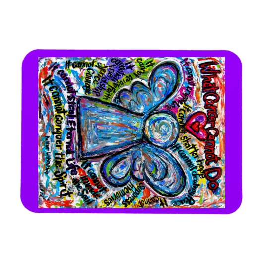 がんカラフルがエンジェル・マグネットを作ることができないもの マグネット (横)