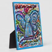 がんカラフルはエンジェルの歯垢を絵画できない フォトプラーク (側面)