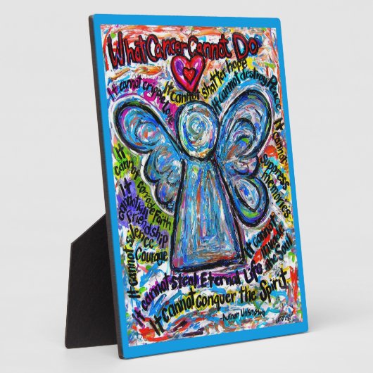 がんカラフルはエンジェルの歯垢を絵画できない フォトプラーク (側面)