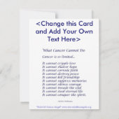 がんカラフルエンジェル招待状または招待状 招待状 (裏面)