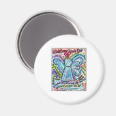 がんカラフルエンジェル絵画ズ マグネット (正面/裏面)