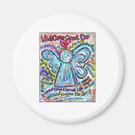 がんカラフルエンジェル絵画ズ マグネット (正面)