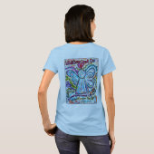 がんカラフルエンジェルTシャツ(プリントバック) Tシャツ (裏面フル)