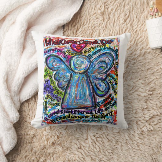 がんカラフル天使の装飾装飾用クッション クッション (ブランケット)