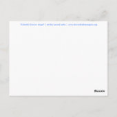 がんカラフル天使はがき ポストカード (裏面)