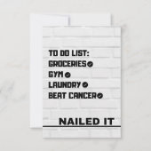 がんカードの殴打 案内状 (正面)