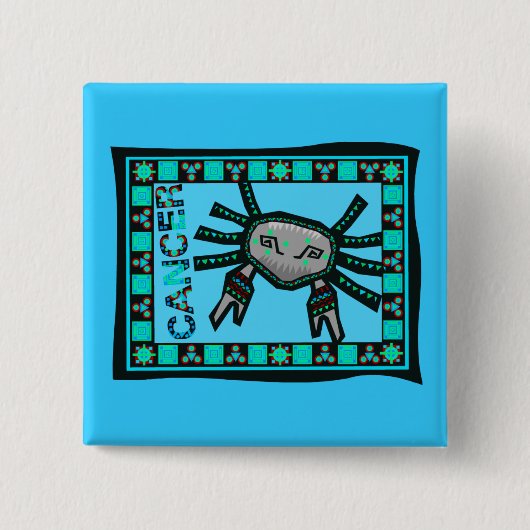 がんキルト 缶バッジ (正面)