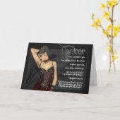 がんゴシック〔占星術の〕十二宮図誕生日カード カード (黄色い花)