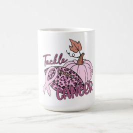 がんサッカーカボチャ乳がんに取り組む コーヒーマグカップ