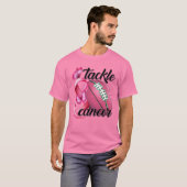 がんサッカー蝶の乳がんに取り組む Tシャツ (正面フル)