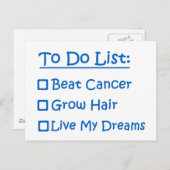 がんサバイバーのやることリスト ポストカード (正面/裏面)