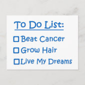 がんサバイバーのやることリスト ポストカード (正面)