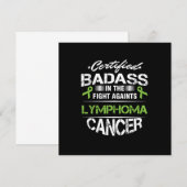 がんサバイバー 認定ベアレス リンパ腫 招待状 (正面/裏面)