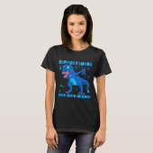 がんサポーター ティラノサウルス 大腸がん Tシャツ (正面フル)