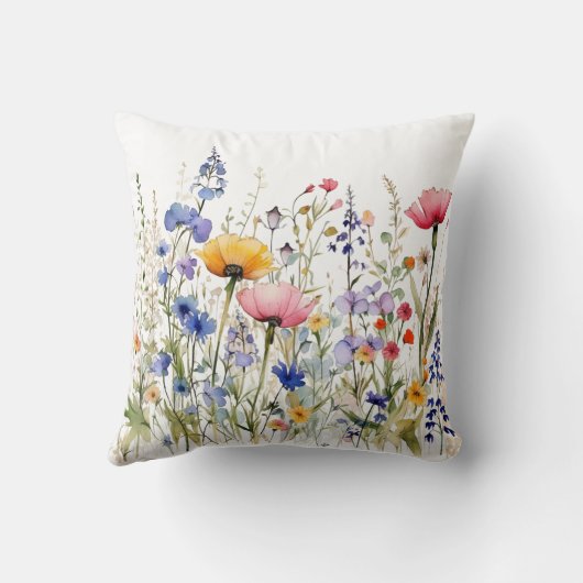 がんサポートおよび勇気付けられる野草 クッション (裏面)