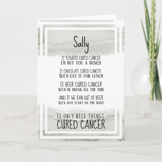 がんサポートおよび勇気付けられる カード (正面)