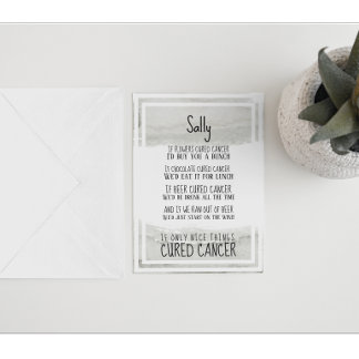 がんサポートおよび勇気付けられる カード