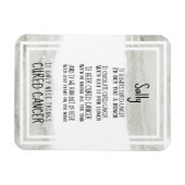 がんサポートおよび勇気付けられる マグネット (横)