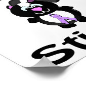 がんスティンクスカンク認識度デザイン ポスター (角)