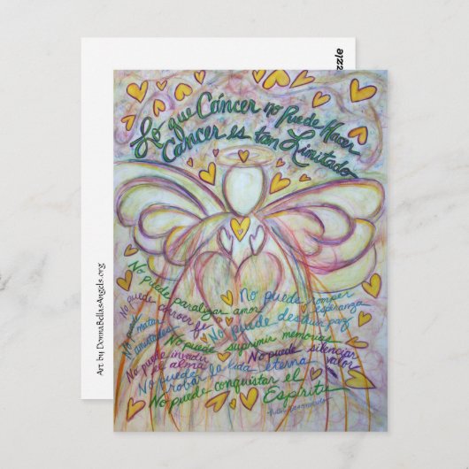 がんスペインのがエンジェル・ポストカードを使えないこと ポストカード (正面/裏面)