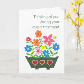がんトリートメント共感書 カード (黄色い花)