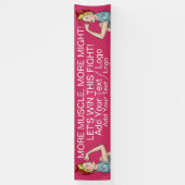 がんバナーとの闘いに参加する 横断幕 (縦)