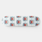 がんパーソナライズされたカニ星占いスケートボード スケートボード (横)