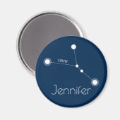 がんパーソナライズされた〔占星術の〕十二宮図星座 マグネット (正面/裏面)